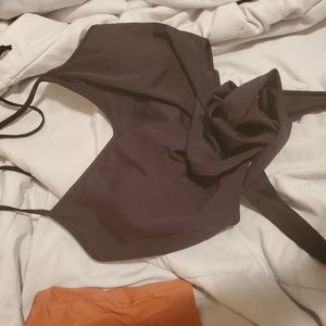 Kortni Jeane size large black tied up top